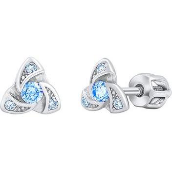 Silvego, Ohrringe, AVA Silver Earrings withue Brilliance Zirconia SILVEGOB70497BDSLB