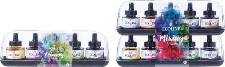 Produktbild Talens Ecoline Set (Zitronengelb, Magenta, Sky Blue, Green, Black, 150 ml)