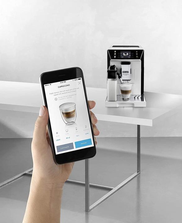 Image du produit De'Longhi ECAM 550.65.W Système de lait LatteCrema, écran couleur TFT et contrôle par application