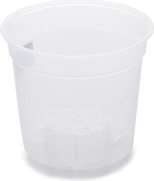 Domoletti Flowerpot Orchidea MCP12, plastic, Ø 11 cm, transparent