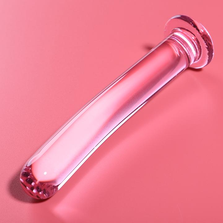 Actual product image Ibiza Nebula Series By ™ - Model 8 Dildo Borosilicate Glass 14.5 X 2 cm Pink
