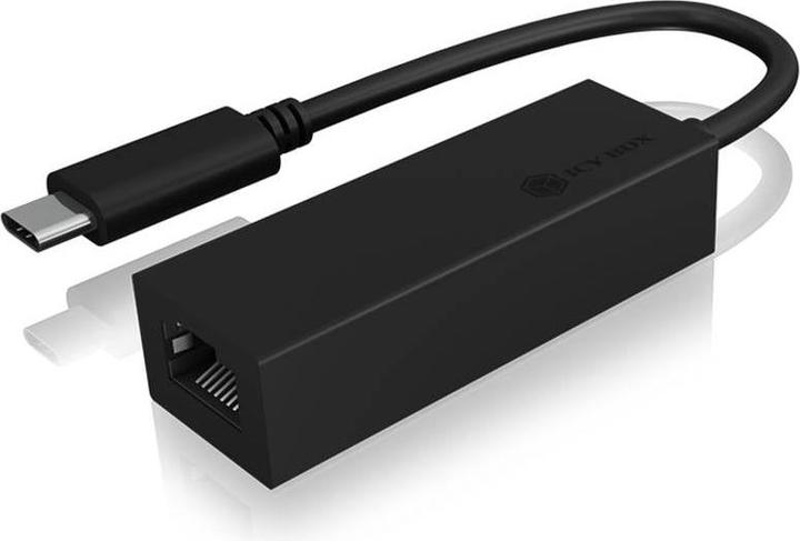 Actual product image Icy Box Gigabit Ethernet LAN adapter for USB 3.0 Type- C®,IB-LAN100-C3 (USB-C, RJ45 (1x))