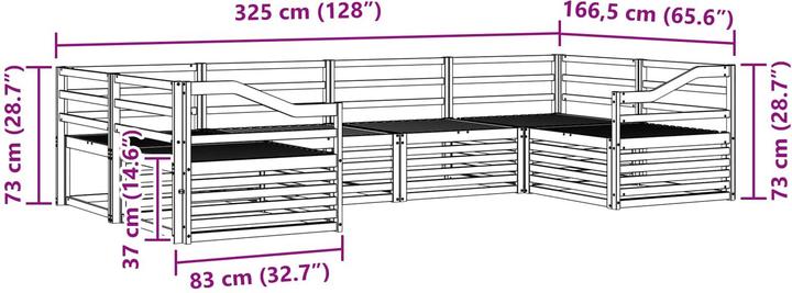 Produktbild vidaXL Outdoor-Sofa