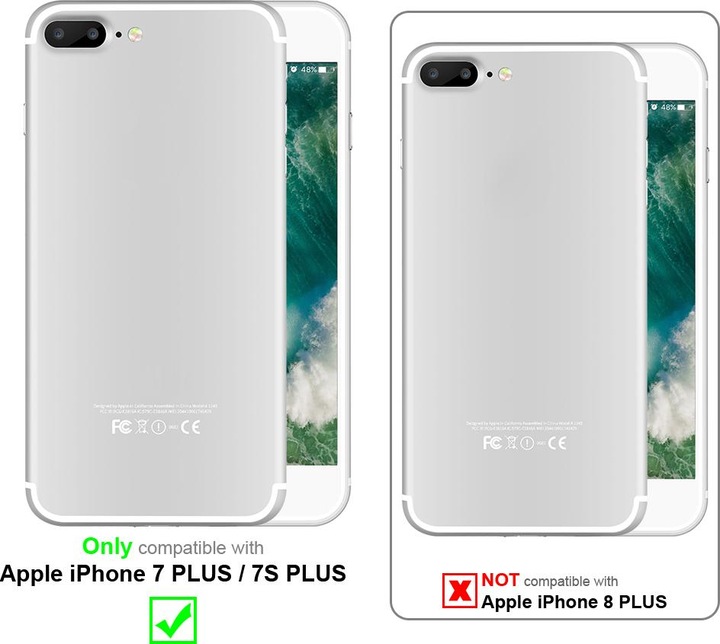 Image du produit Cadorabo Coque pour Apple iPhone 7 PLUS / 7S PLUS universel avec Clip (Apple iPhone 7 Plus, Apple iPhone 7s Plus)