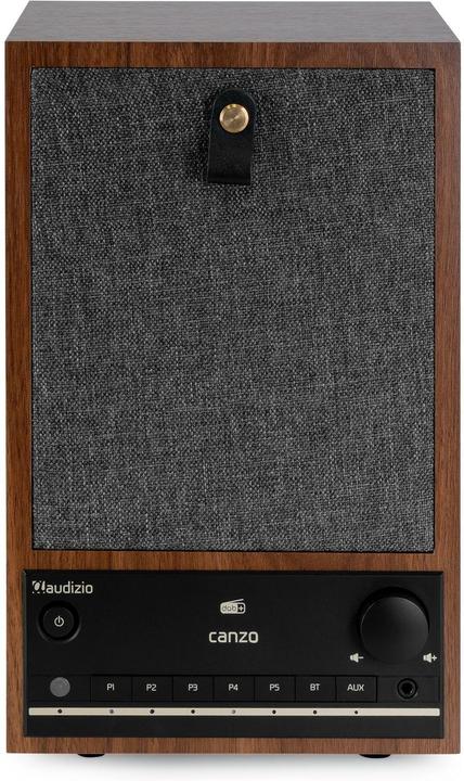 Immagine prodotto Audizio Canzo Internetradio - WiFi radio boekenplank model - Met DAB+, FM en Bluetooth (DAB, DAB, FM, Web radio, Bluetooth, WiFi)