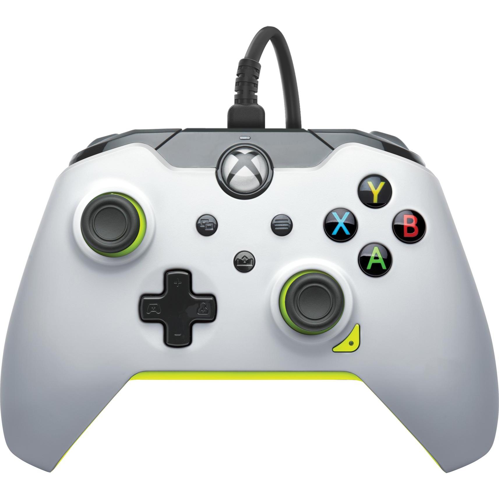 Pdp Bianco/Giallo Controller Cablato Per Xbox Serie S/X / Pc (Xbox Series X), Controller Gaming,