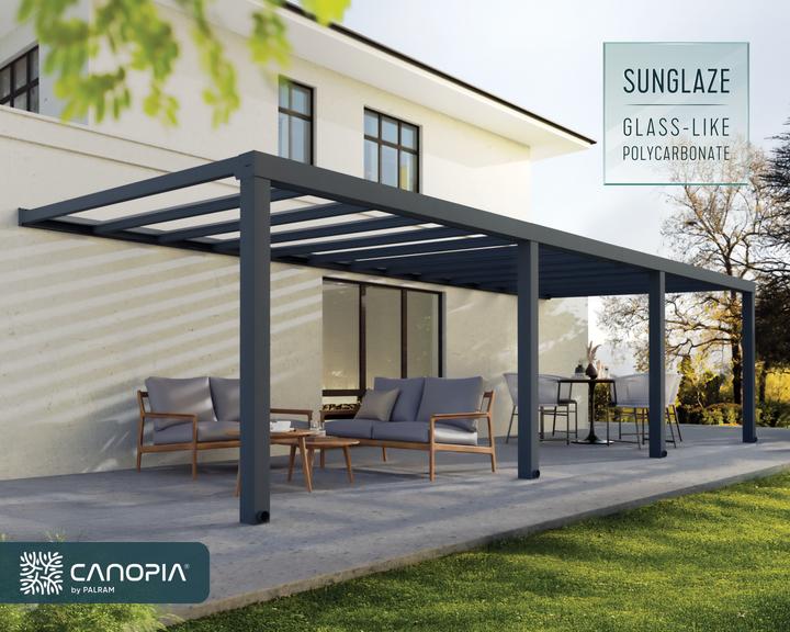 Actual product image Palram Patio roof Stockholm 950x330,5 cm anthracite