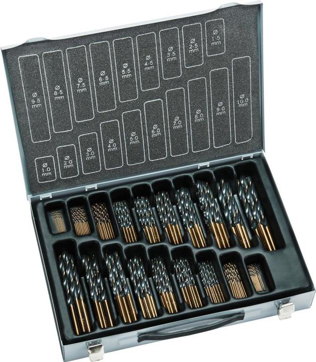 Actual product image Alpen Cassette Sprint Master Set KM 170 170-pcs. 10x Ø 1.0-8.0x0.5mm 5x Ø 8.5-10.0x0.5mm (1.0 - 8.0 mm)