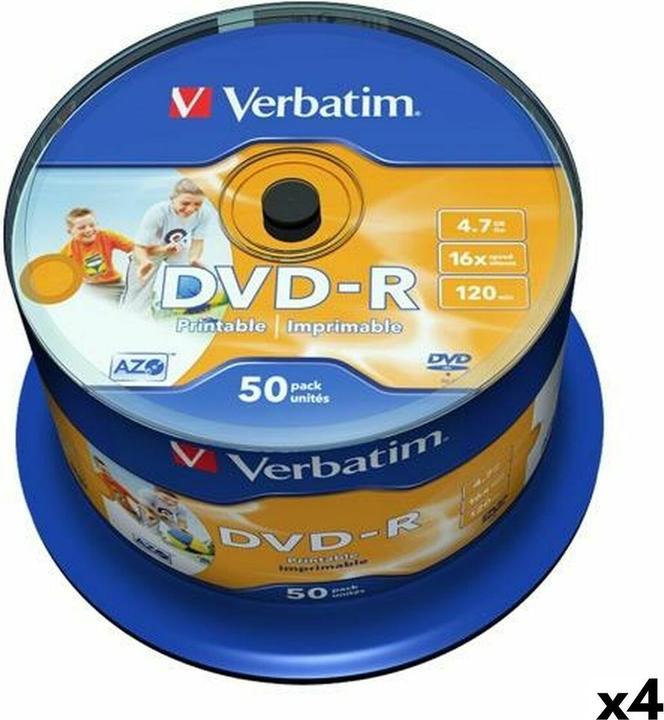 Verbatim DVD-R 4,7 GB 16x (4 Stück) (4 x)