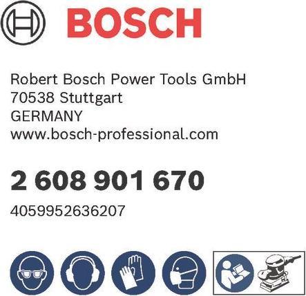 Actual product image Bosch Professional Zubehör Accessories 2608901670 Sanding paper for orbital sander grit 60, 12 (60, 120, 180)