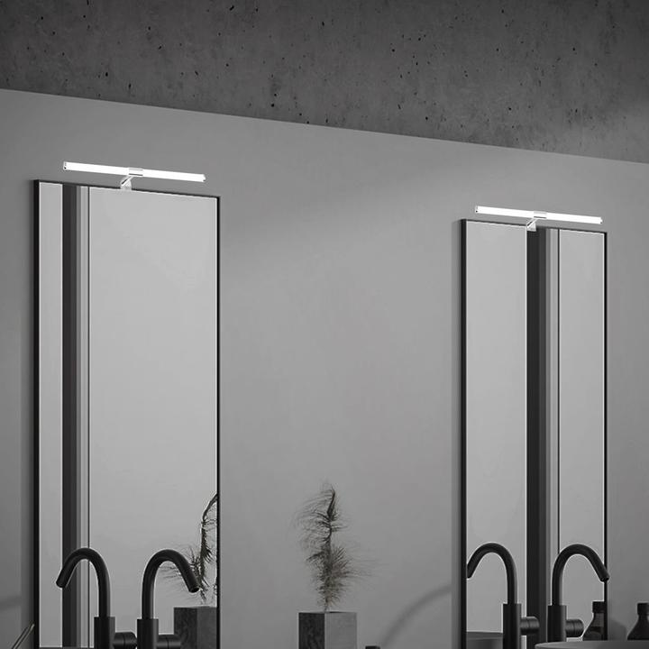 Actual product image Briloner LED mirror light, chrome, IP44, LED/8W