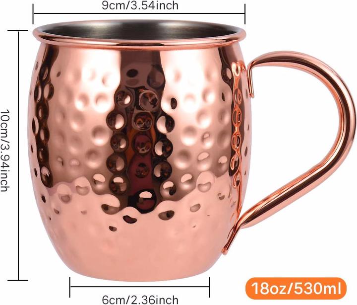 Immagine prodotto Eligara Moscow Mule Becher (4.50 dl, Tazza Moscow Mule)