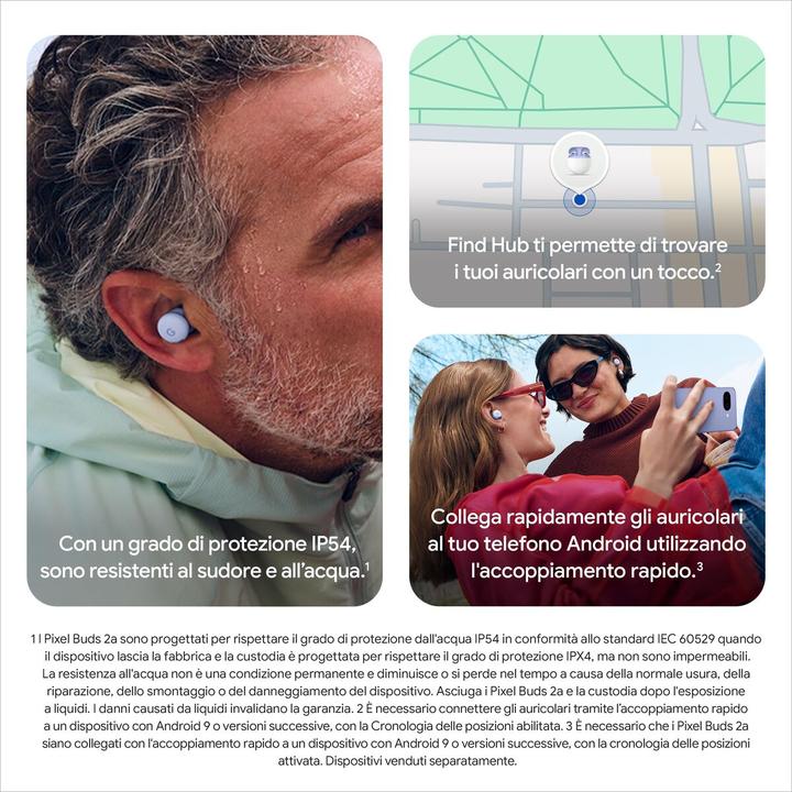 Productafbeelding Google Pixel Buds 2a (Actieve ruisonderdrukking, 7 h, Draadloze)