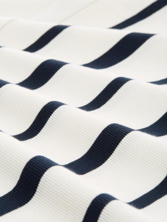 Immagine prodotto Tom Tailor T-shirt met lange mouwen voor dames, 37543 - Offwhite Blue Onregelmatige Streep, L (L)