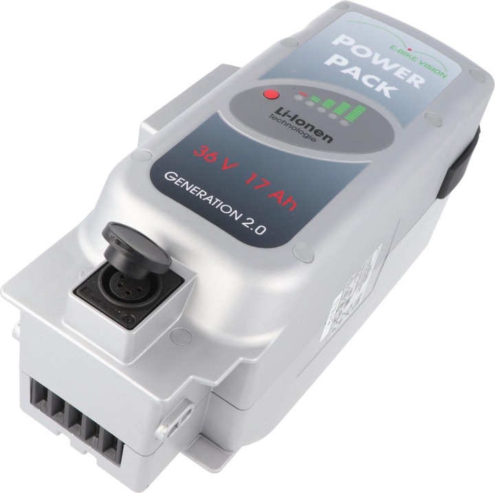 Image du produit E-Bike-Vision Batterie avec chargeur Flyer Deluxe 36V NKY352B2, NKY370B2, tube de selle (612 Wh, Batterie pour vélo électrique)