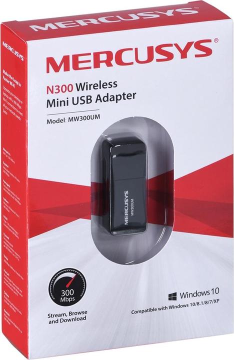 Produktbild Mercusys MW300UM Netzwerkkarte Eingebaut USB (USB)