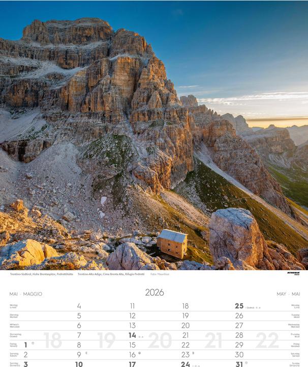 Actual product image WeltnaturerbeDolomitenKalender2026