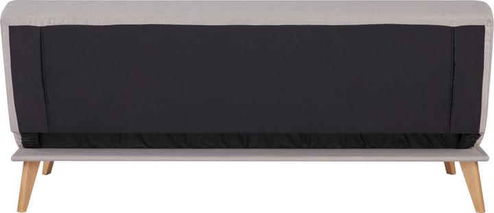 Produktbild En.Casa Schlafsofa Pukkila 180x86x81 cm Textil Hellgrau (3-Sitzer)