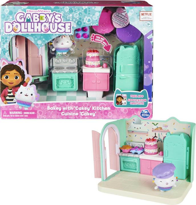 Actual product image Spin Master Gabby's Dollhouse Deluxe Room Cakey's Kitchen