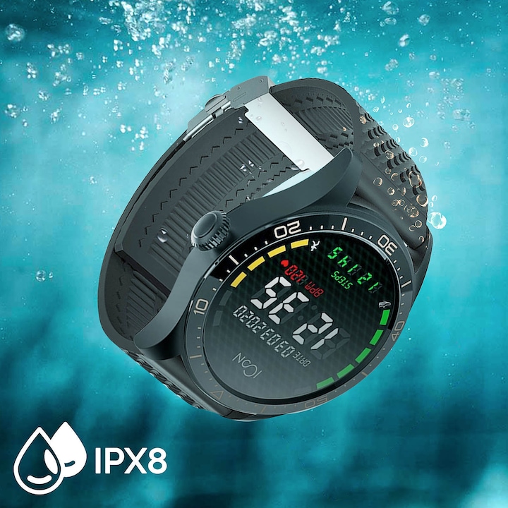 Actual product image Forever Smartwatch ICON v2 AW-110 black (44 mm)