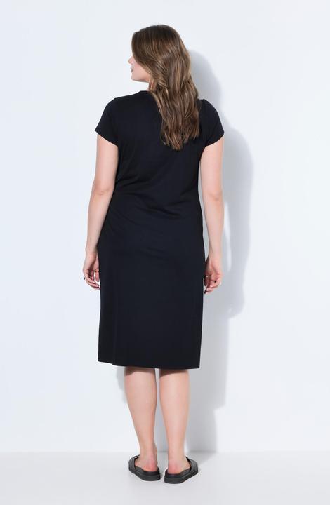 Image du produit Studio Untold Robe midi en jersey évasée, drapé (54, 56)