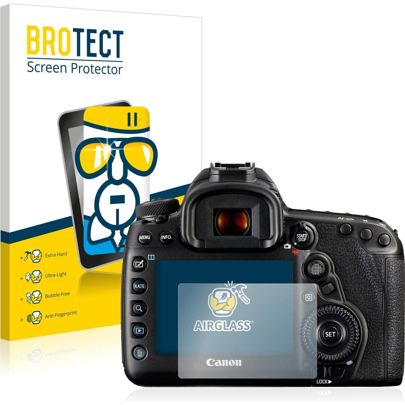 BROTECT AirGlass Panzerglasfolie (Displayschutz, EOS 5D Mark IV), Kameraschutz