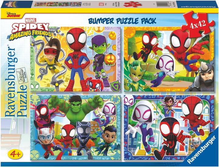 Image du produit Ravensburger Puzzle 4x42 Bumper Pack - Spidey (42 pièces)