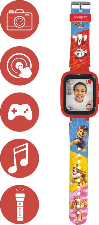 Actual product image Lexibook Paw Patrol colour screen clock with camera (Multilingual)