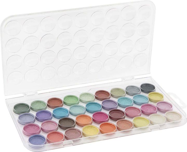 Image du produit Grafix Palette d'aquarelle métallique, 36 couleurs
