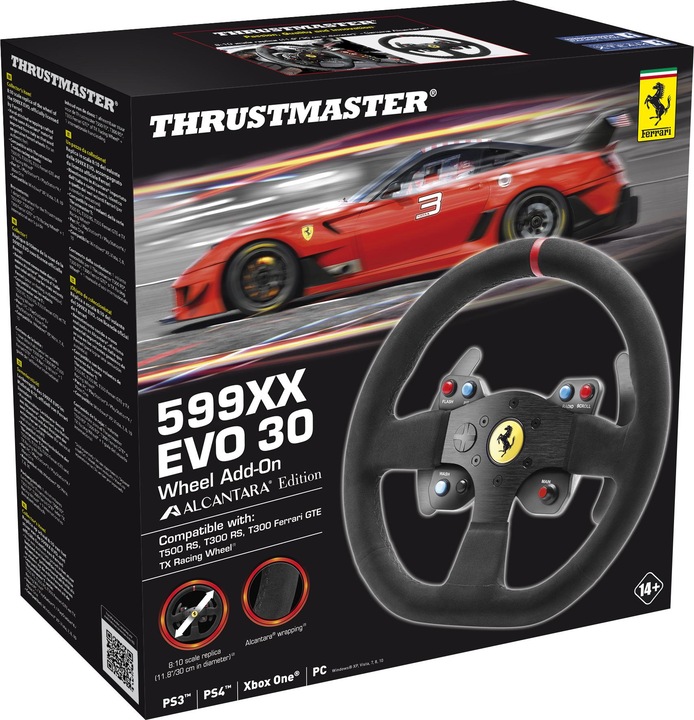 Actual product image Thrustmaster Ferrari 599XX EVO 30 Wheel (Add-On) (PC, PS3, PS4, Xbox One X, Xbox Series X, Xbox One S, Xbox Series S)