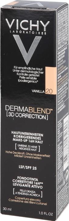 Actual product image Vichy Dermablend 3D Correction (20 Vanilla)