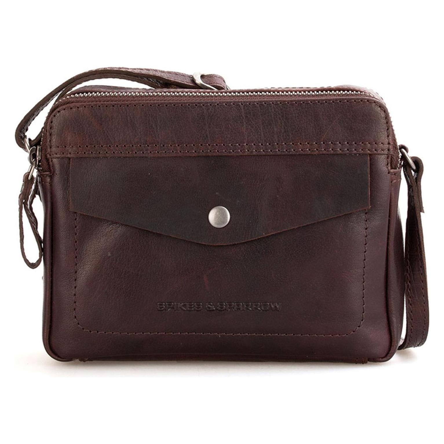 Spikes & Sparrow, Damen, Handtasche, Borsa A Tracolla In Pelle Hawaii, Braun