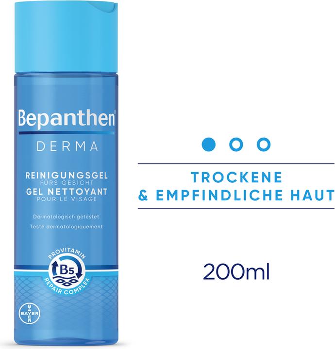 Actual product image Bepanthen Derma Cleansing gel for the face (Cleansing gel, 200 ml)