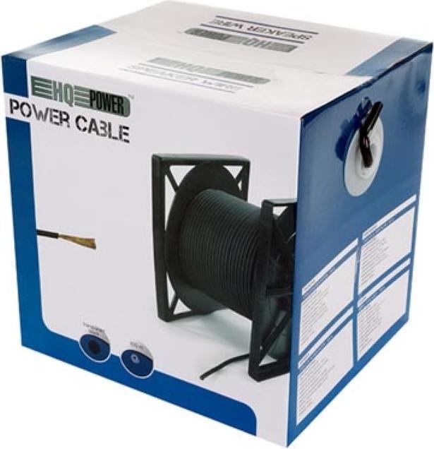 Actual product image Cables POWER CABLE - TRANSPARENT BLACK - 100 m