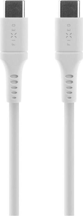 Actual product image Fixed Liquid Silicone Cable USB-C/USB-C, 2m, 60W, white (2 m, USB 2.0, 60 W)