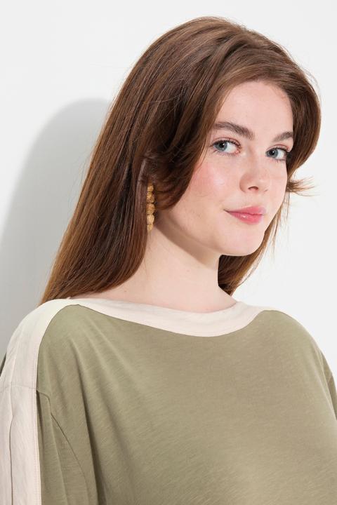 Produktbild Ulla Popken Jersey-Midikleid, U-Boot-Ausschnitt, Langarm (46, 48)