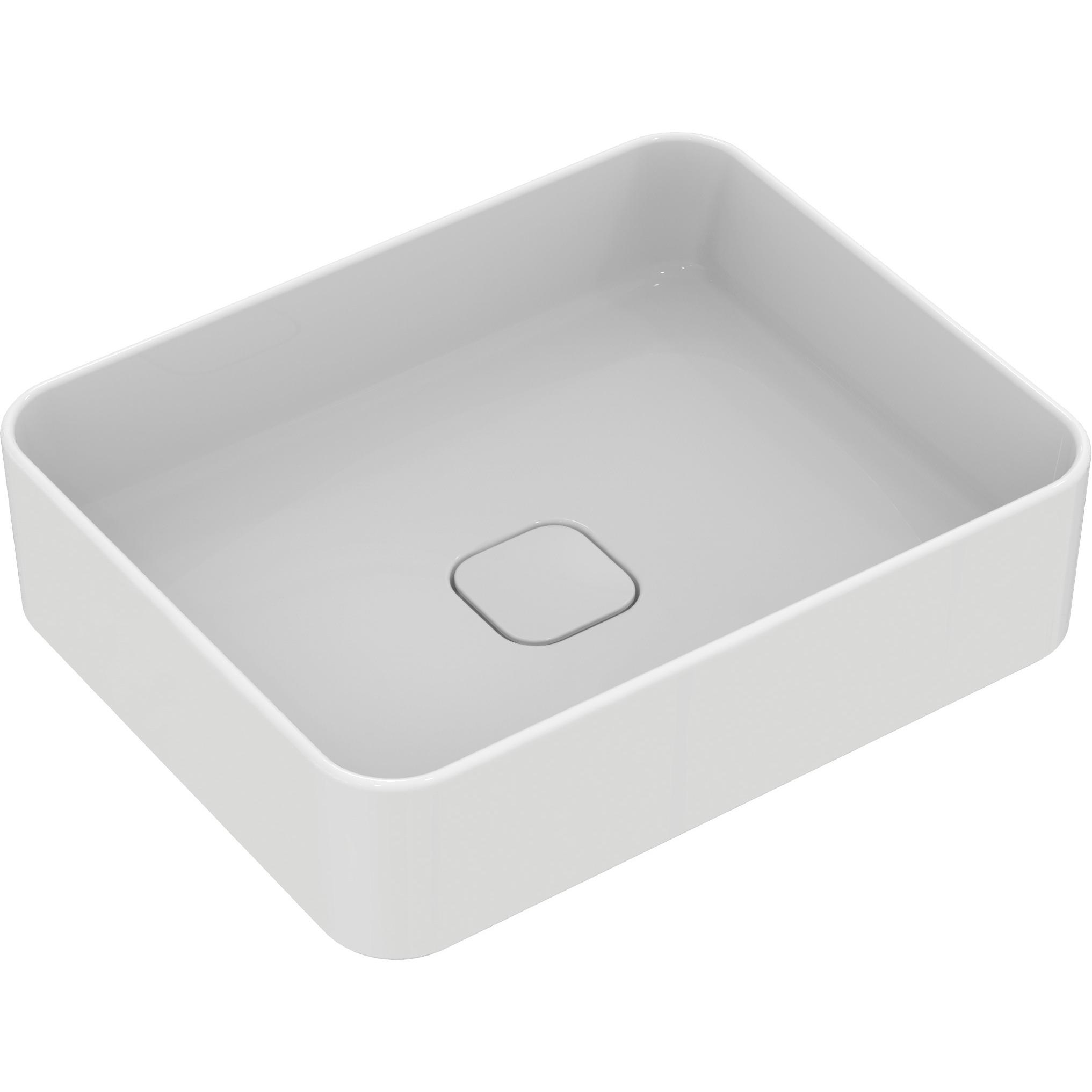 Ideal Standard, Waschbecken, IDS Aufsatzwaschtisch STRADA II o ÜL o HL 500x400x180mm weiss I+ (400 mm, 460 mm)