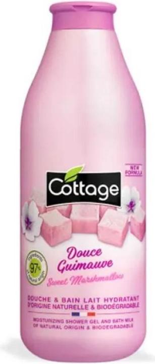Image du produit Cottage Gel douche et lait hydratant à la guimauve douce 750ml (750 ml)