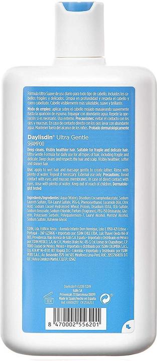 Actual product image Isdin Daylisdin Ultra Gentle Shampoo Frequent Use 400ml (400 ml, Liquid shampoo)