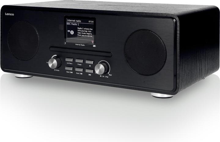 Lenco DIR-260BK (DAB+, FM, Internetradio, KW, Bluetooth, WLAN)