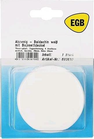 Produktbild EGB SB AbzwBaldachin m. Bajonettd. weiss