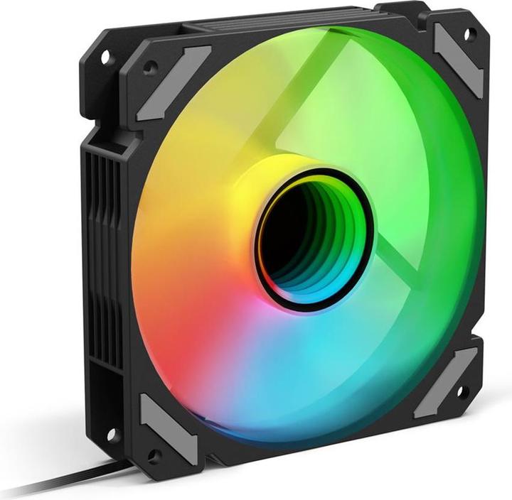 Sharkoon SHARK Mirror RGB PWM (schwarz) (120 mm, 1 x)
