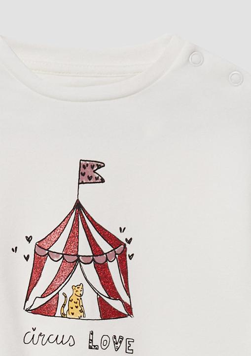 Produktbild s.Oliver Sweatshirt Sweatshirt im Loose Fit mit Glitzer-Frontprint (68)