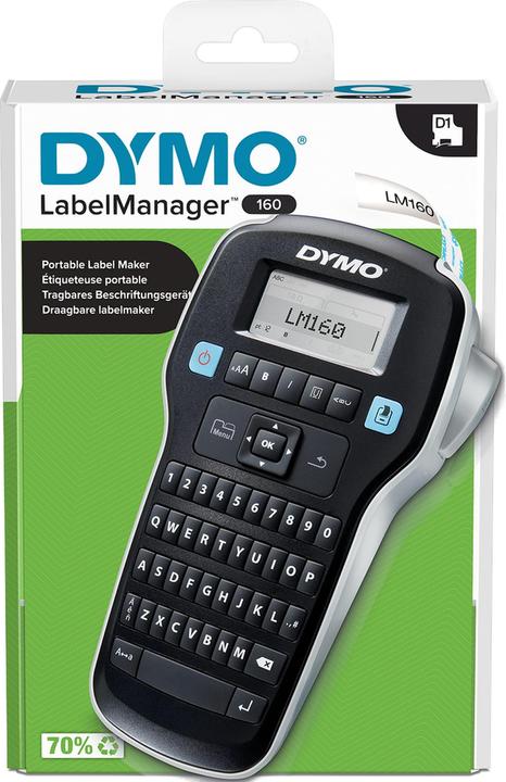 Immagine prodotto Dymo LabelManager 160 6/9/12 mm D1-Bänder QWY UK/HK/ANZ