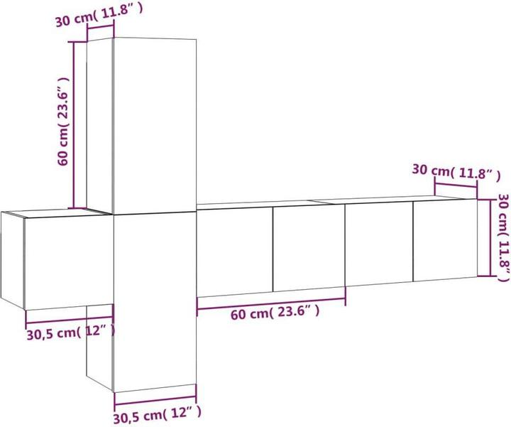 Actual product image vidaXL Lasse (60 x 30 x 30 cm)