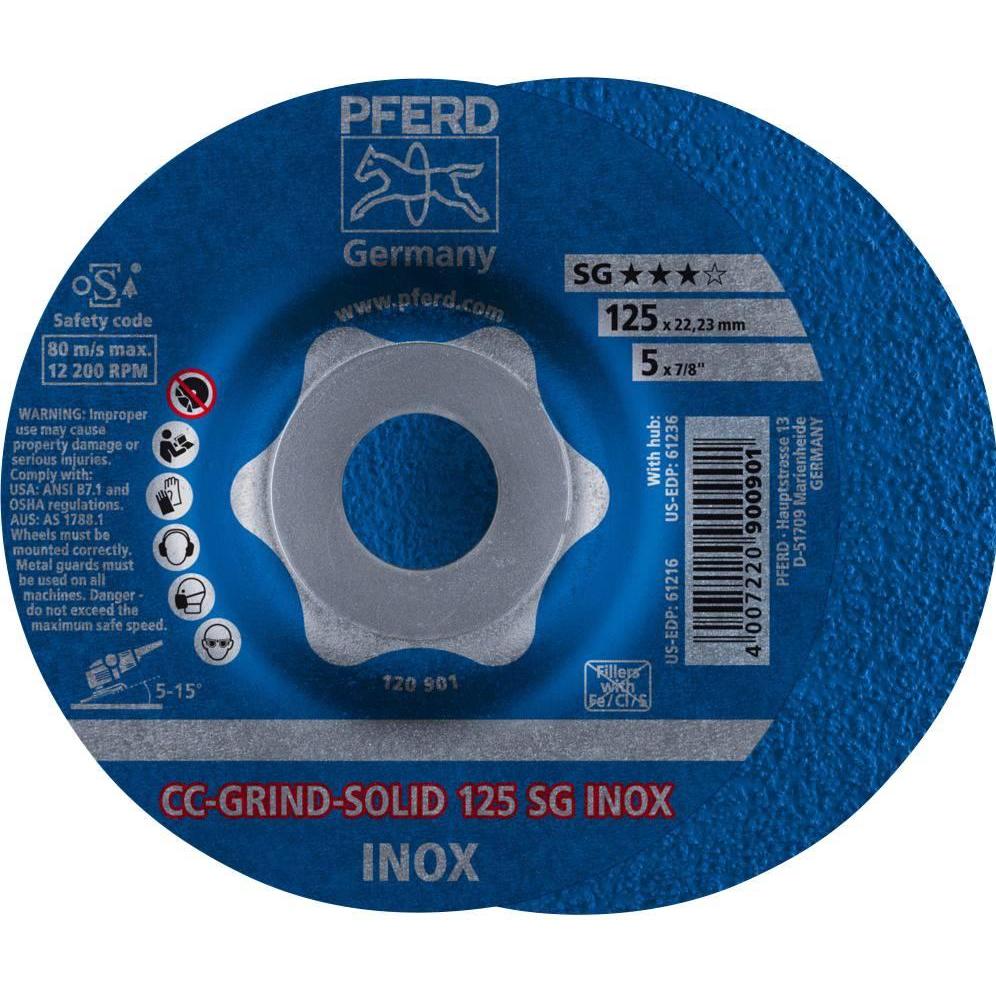 Pferd, Schleifmittel, CCGRINDSOLIDSchleifscheibe CCGRINDSOLID SG INOX