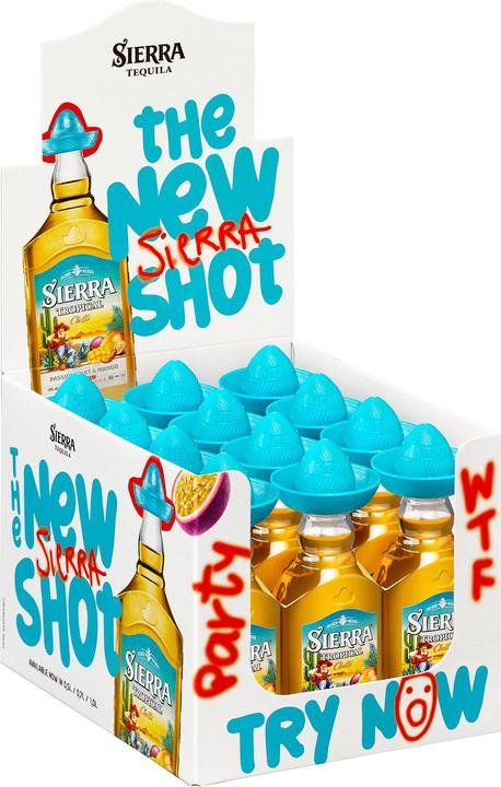 Produktbild Sierra Tequila TROPICAL Likör MINIATURE Box / (12 x 5 cl)