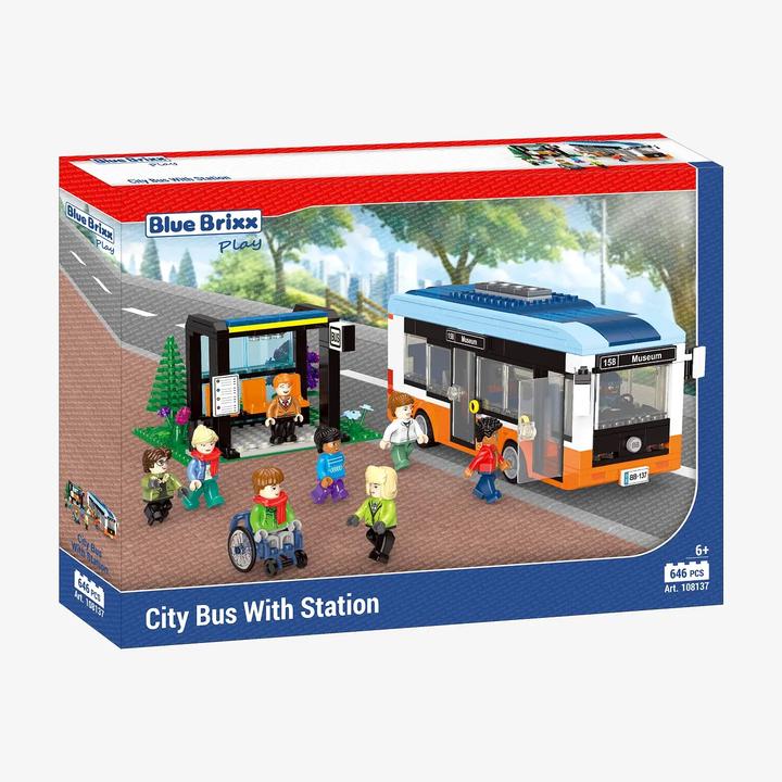 Produktbild BlueBrixx-Play BlueBrixx - Stadtbus mit Haltestelle