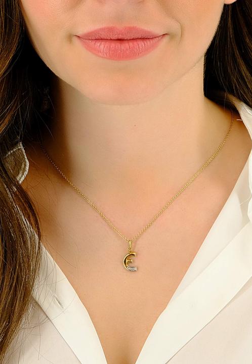 Image du produit Muau Lettre (750, Or blanc, Or jaune 18 carats)