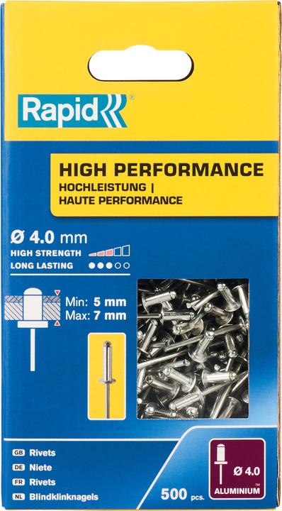 Produktbild Rapid Universal Blindniete Ø 4,0 x 10 mm